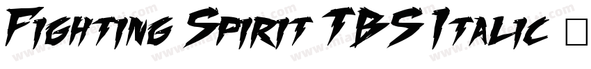 Fighting Spirit TBS Italic字体转换